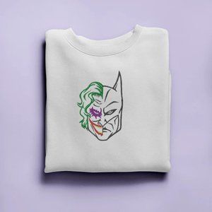 Fully embroidered sweatshirt or hoodie/ trendy sweatshirt